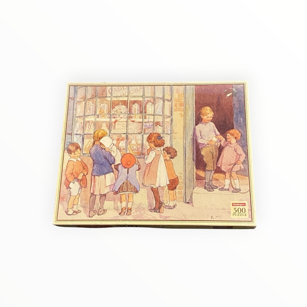 Vintage 1985 Waddingtons The Tucke Shoppe 500 Piece Puzzle Complete